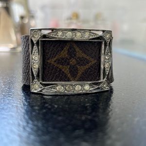 Louis. Vuitton bracelet with antique crystal bicckle